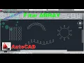 How to Use Arrays in AutoCAD Array Features On Autocad