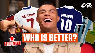 Beckham or Giggs Benzema or Mbappe Cristiano Ronaldo names his top player