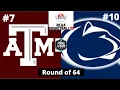#7 Texas A\u0026M vs #10 Penn State - NCAA Basketball 10 Simulation!