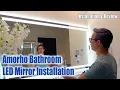 Breathtaking Bathroom LED Mirror from Amorho Installation Review