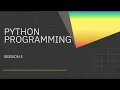 Python Session 3 Control statements If