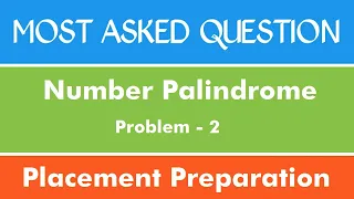 Palindrome Number Problem - 2 C Java Python The Coding Bytes