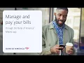How to pay bills with the Bank of America Mobile Banking app