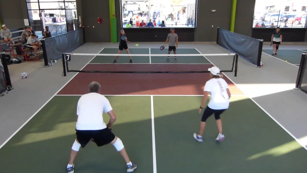 Chicken-N-Pickle Pickleball Tournament Intermediate MXD 1/2 Finals Carla/Park v Steinhauer/Wichert