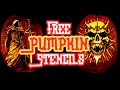 FREE Pumpkin Carving Stencils beginner pumpkin shading