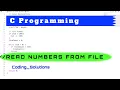Program to read a text file fscanf explained C Programming