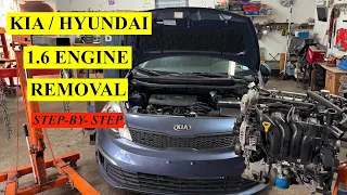 Hyundai Kia 1 6L Engine Removal - Step-by-Step