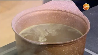 طريقة تحضير قلقاس باللحمة الشيف شربيني 