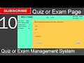 10 Quiz or Exam Management System in java - Quiz or Exam Page JFrame Mysql Database Netbeans