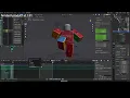 Roblox R6 Blender Front Kick Animation Timelapse Rig