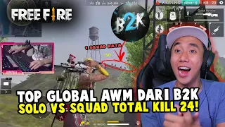 Download TOP GLOBAL AWM RANK SOLO VS SQUAD DARI B2K KEREN PARAH!!! KILL 24!!! MP3