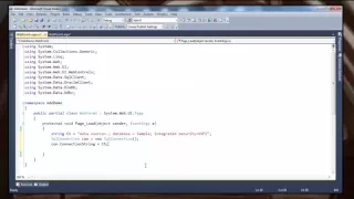 Part 2 SqlConnection in asp net