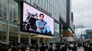 jungkook causes a stir crowds of fans pack the calvin klein ad set