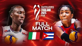 Italy 🇮🇹 vs. Cuba 🇨🇺 | Full Match | World Championships 2025 - Women