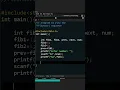 C program to find the Fibonacci sequence