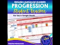ELL Progression Tracker Google Sheets Tutorial