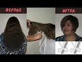 friendly ladies long thick blond hair cut short