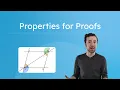 Properties for Proofs - Tools for Geometric Reasoning