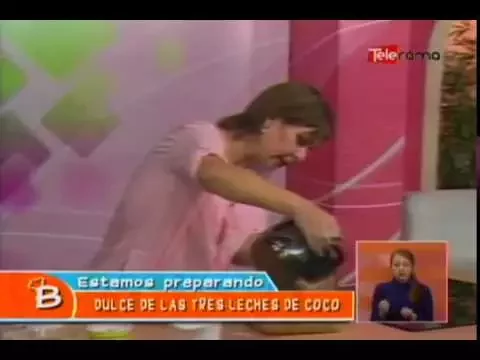 Dulce de las tres leches de coco