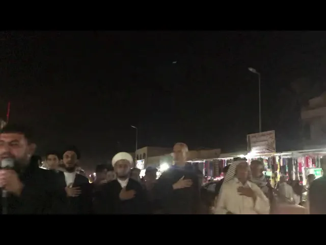 ⁣النعش الرمزي لأمير المؤمنين عليه السلام عند باب سلمان المحمدي .
