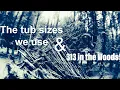 Our Ball Python tub sizes