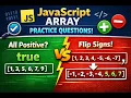 JavaScript Interview Question Positive Check Flip Sign Trick