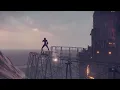 Giantess 2B has fun riding a roller coaster
