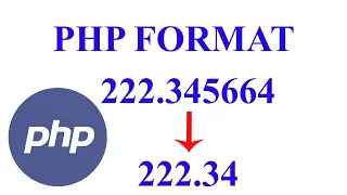Get two number after dot using PHP format PHP number - format