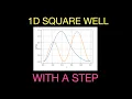 1D Square Well with Step Potential Finite Difference Solution
