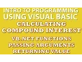 VB net Programming Challenge Calculating Compound Interest VB net Functions
