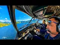 WATER BOMBER ACTION COCKPIT VIEW Full Mission on a Canadair CL-415 in Italy