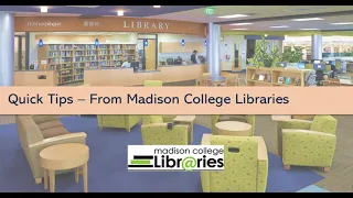 Google vs Library Databases - Quick Tip