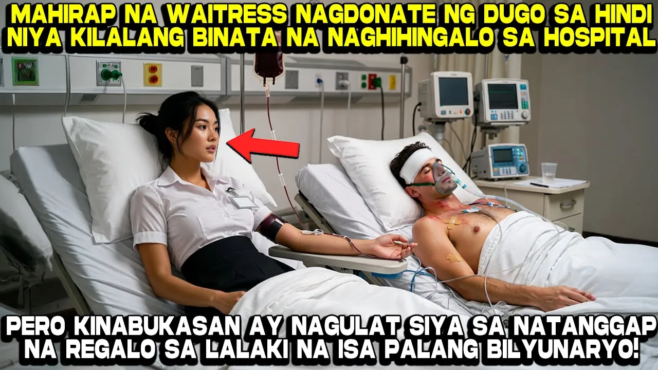 Outline Video Mahirap na Waitress Nagdonate ng Dugo sa Lalaking Hindi niya kilala pero...
