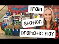 Train Station Dramatic Play for Preschool Pre-k and Kindergarten