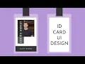 ID Card UI Design Using HTML and CSS
