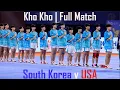 Kho Kho World Cup 2025: South Korea v United States Mens