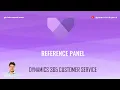 What is Reference Panel in Dynamics 365 Customer Service app