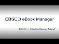 EBSCO eBook Manager - Tutorial
