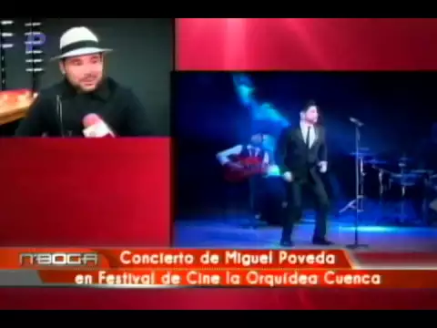 Concierto de Miguel Poveda en Festival de Cine la Orquídea Cuenca