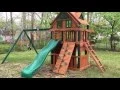 Gorilla Chateau Clubhouse Treehouse Playset Swing Set