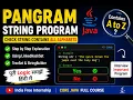 Pangram String Program in Java Check String Contains All Alphabets Java Interview Program