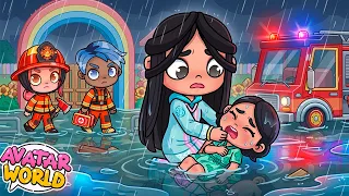 😳 ¡Mi Hija Tragó Agua De La Tormenta! en Avatar World