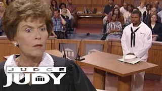 judge judy hears a case with only the defendant 