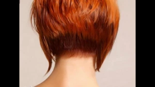 Short haircuts back view stacked