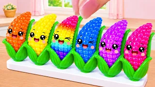 💛 Delicious Corn Jelly Recipe 🌽 Satisfying Miniature Jelly Making | Sweet Baking