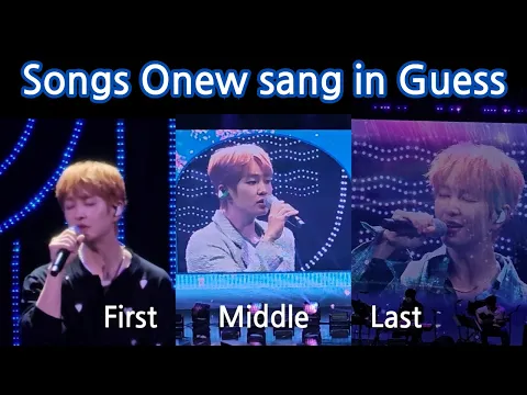 Download MP3 [Sub] What songs did Onew sing at \