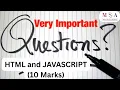 12th IT IMP CODING HTML JAVASCRIPT HSC board IT online exam