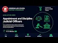 Week 5 Appointment and Discipline of Judicial Officers Professional Ethics Skills