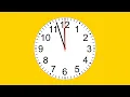 3 MIN TIMER ALARME 1080p analog clock BACKGROUND YELLOW SIMPLE CLOCK