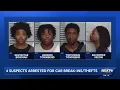 4 men arrested in car break-ins thefts in Louisville